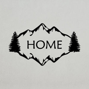 Mountain Text Wall Decal