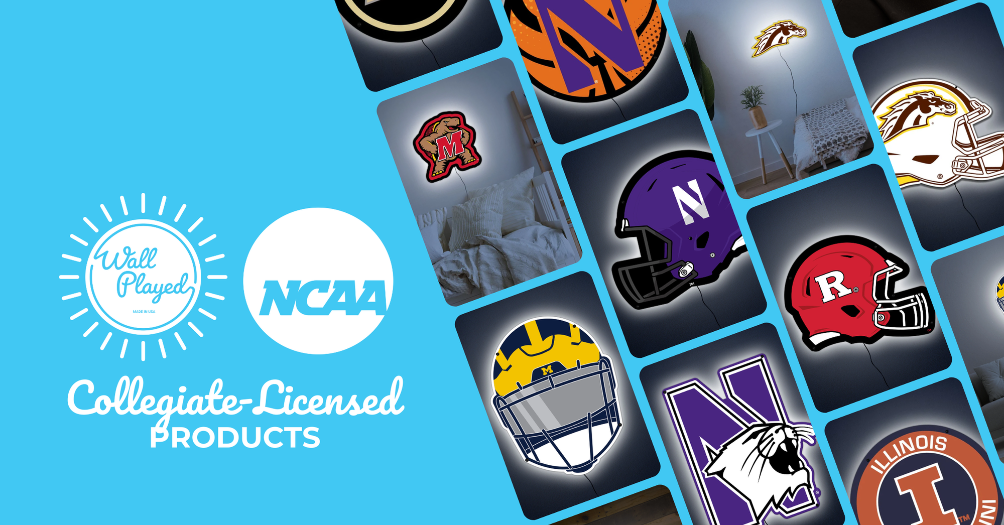 Show Your Team Spirit with Wall Played’s Collegiate Licensed Products