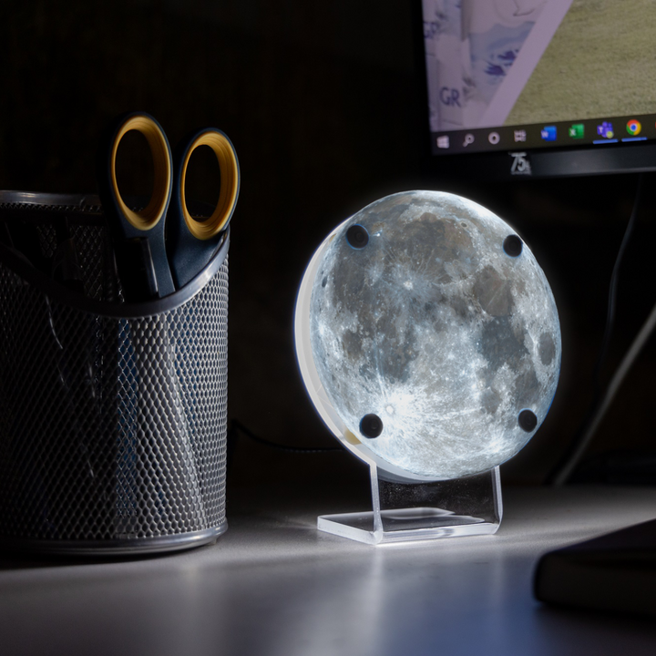 Moon LED Desk Lamp - Outer Space Desk Lamp - Wall Played