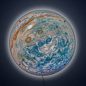 Planet Jupiter South Pole Sign, Light UP Sign, NASA