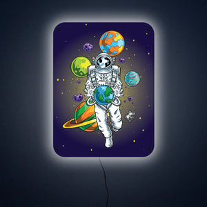 Astronaut LED Wall Art