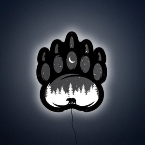 Bear Paw LED Wall Art