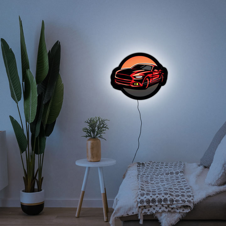 Car LED Wall Art - Wall Played