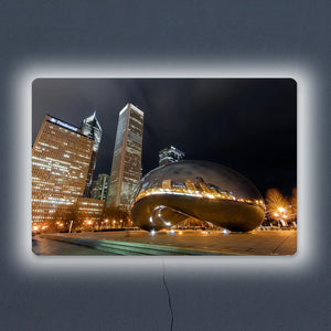 Chicago Bean LED Wall Art