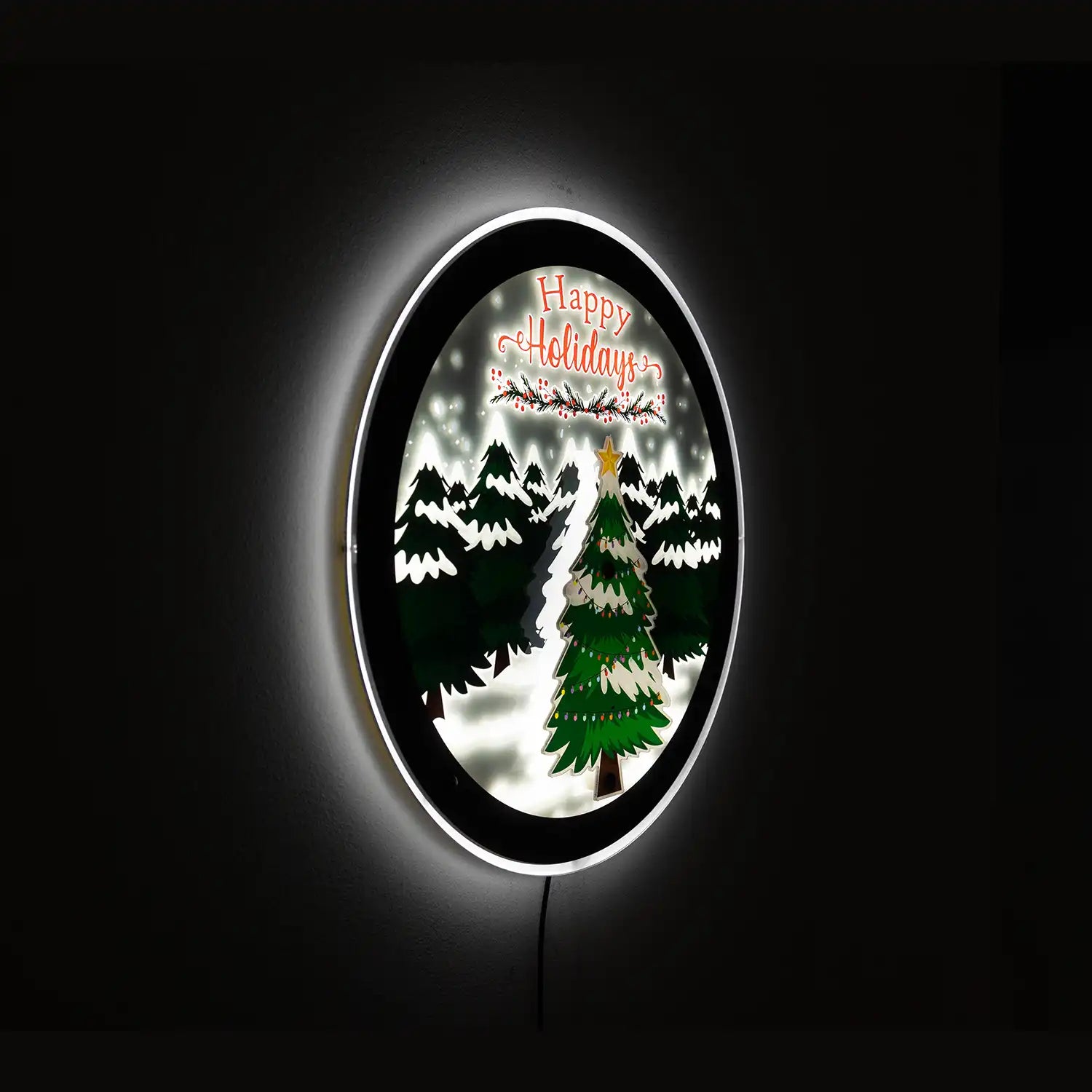 Christmas Tree LED Wall Art
