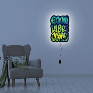 Good Vibes Only LED Wall Art