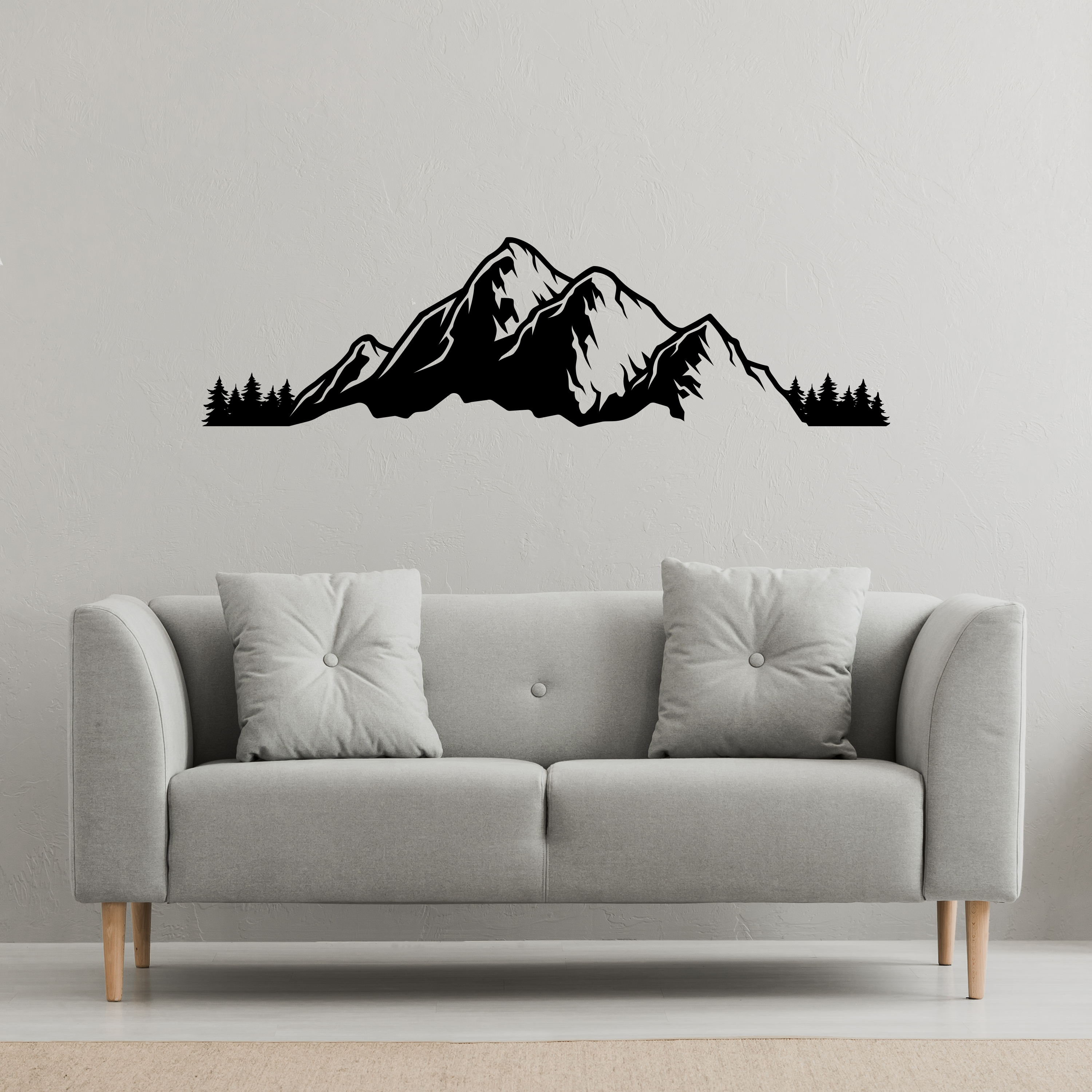 Mountain wall deals decal