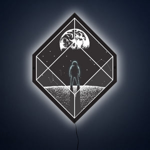 Astronaut Diamond LED Wall Art