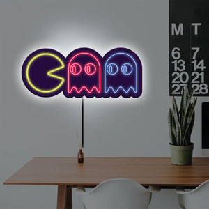 Pacman LED Wall Art