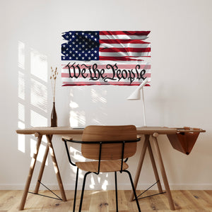 We The People Flag Wall Decal