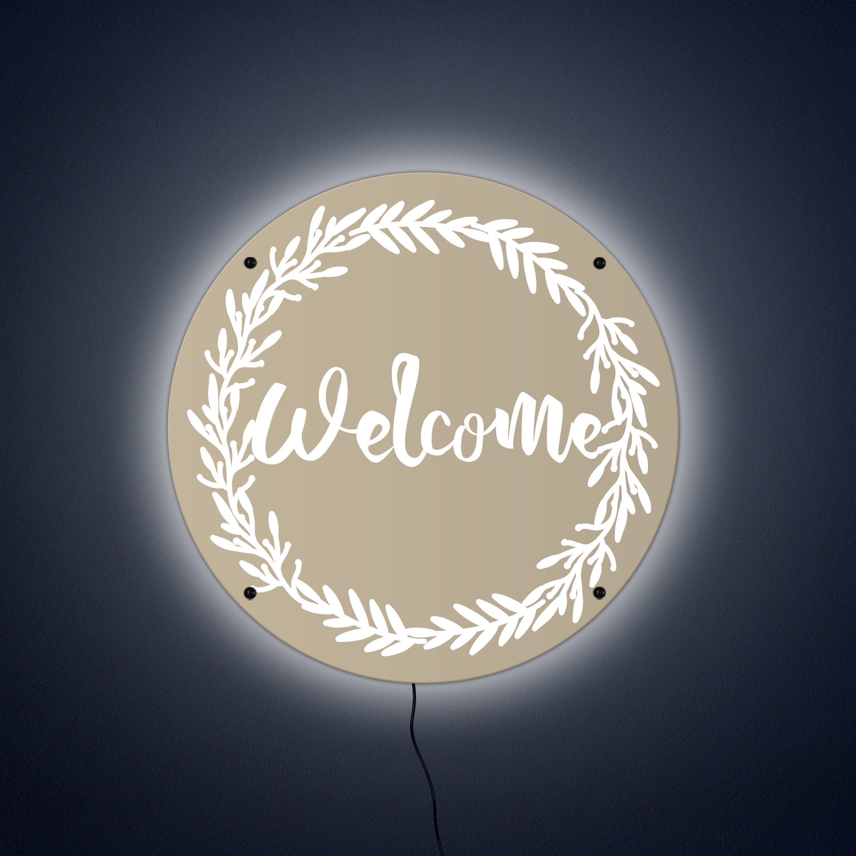 Welcome Led Welcome LED Wall Art Home Decor LED Lights - Wall Played